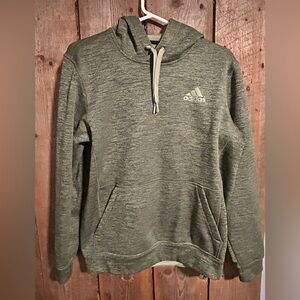 Adidas Men's Green Pullover Hoodie